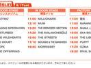 Summer Sonic Indoor stage timetable (Tokyo, Aug  18, 2002)